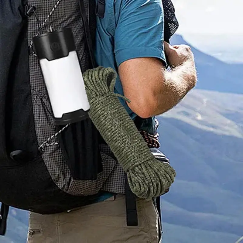 Lina spadochronowa Mocne obciążenie Odporna na promieniowanie UV lina namiotowa Wielofunkcyjna 7-żyłowa paracord do projektów rękodzieła Camping