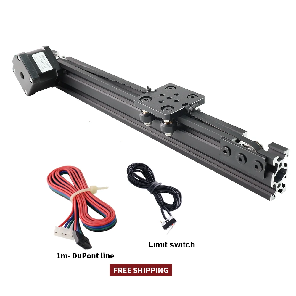 17HS3401S NEMA17 Stepper Motor HPV2 V-Slot Linear Actuator Linear Model Effective Travel 100-350MM For Router Kit 3D Printer