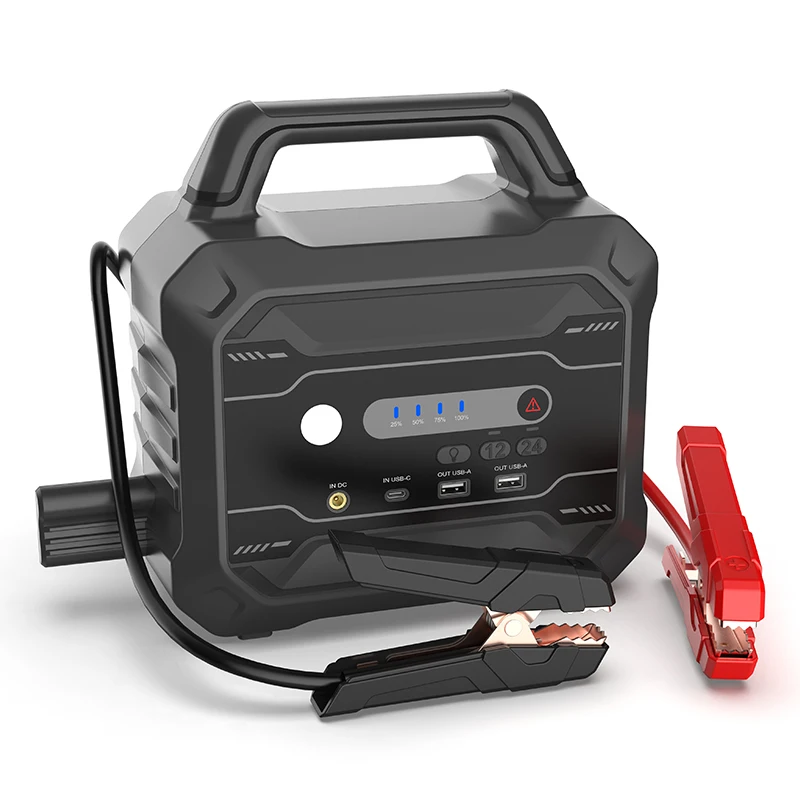 new7000A New 12V&24V Jump Starter 24v Car Battery Booster Lithium Jump Starter With Led Flashlight