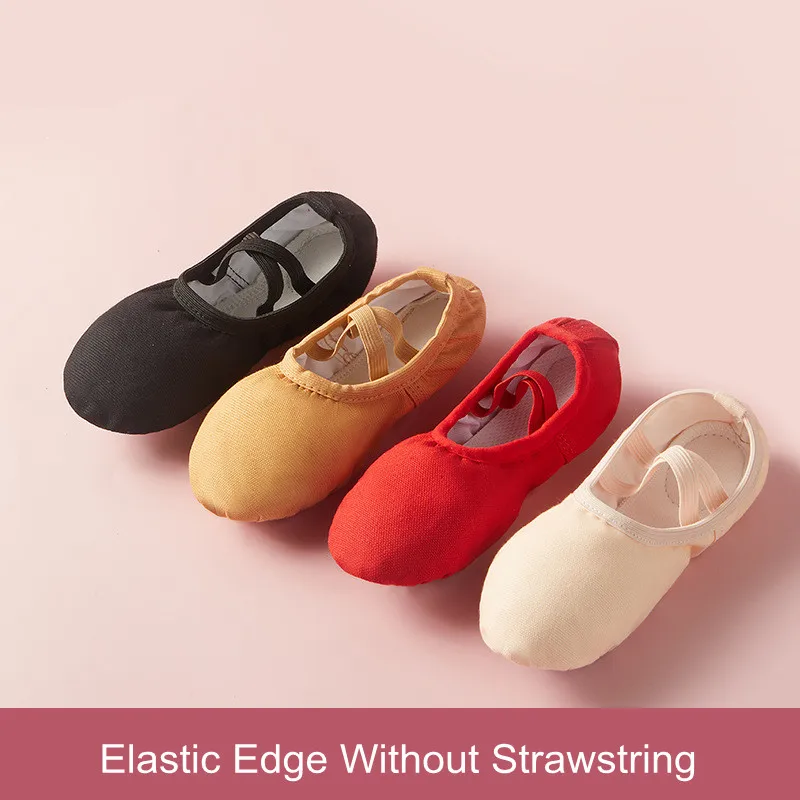 Wholesale Children's Cat Claws Ballet Shoe Without Lace-up Soft Soles Canvas Training Shoes Body Dancing Shoes