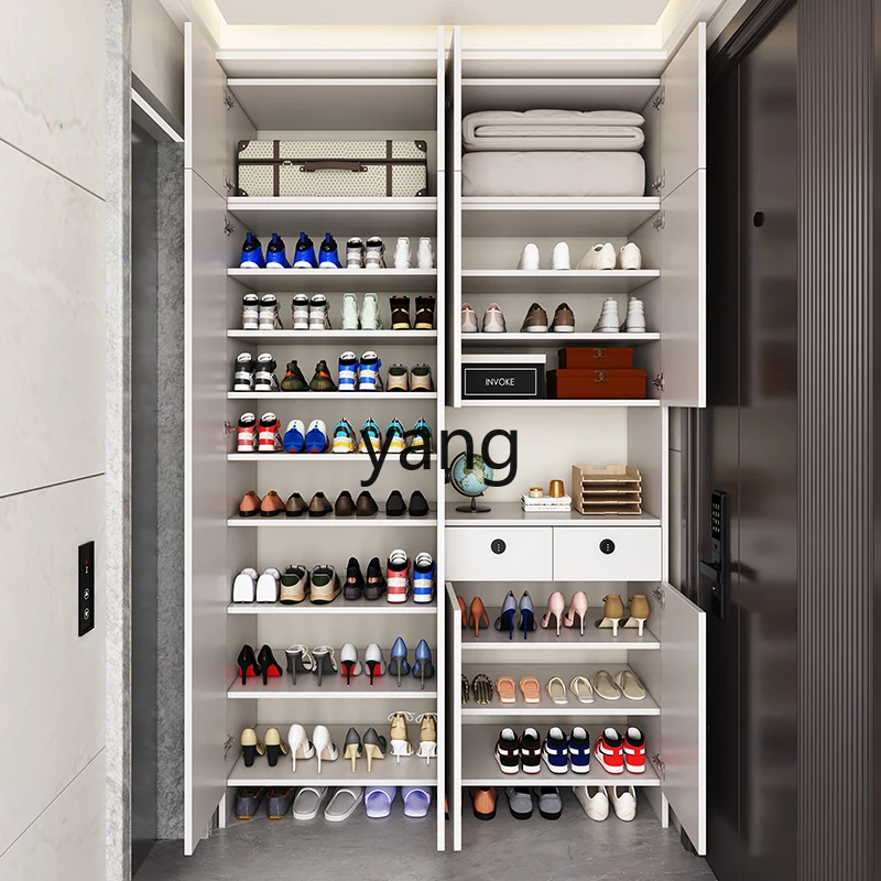 

Lmm Home Door Entrance Cabinet Storage Outdoor Elevator Entrance Shoe Rack Corridor Storage Cabinet