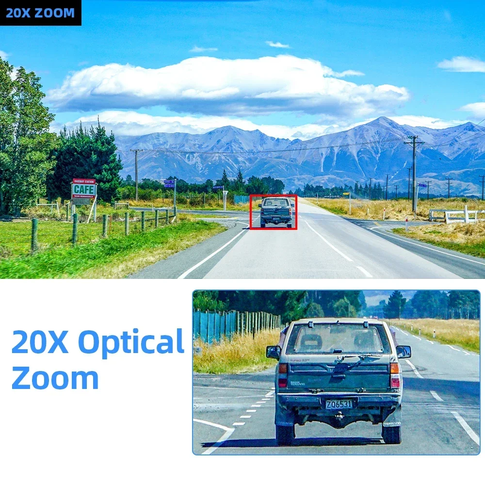 Outdoor ICSEE 2K 5MP PTZ Security Camera Human Detection Color Night Vision Wireless CCTV Video Surveillance Camera 20X Zoom