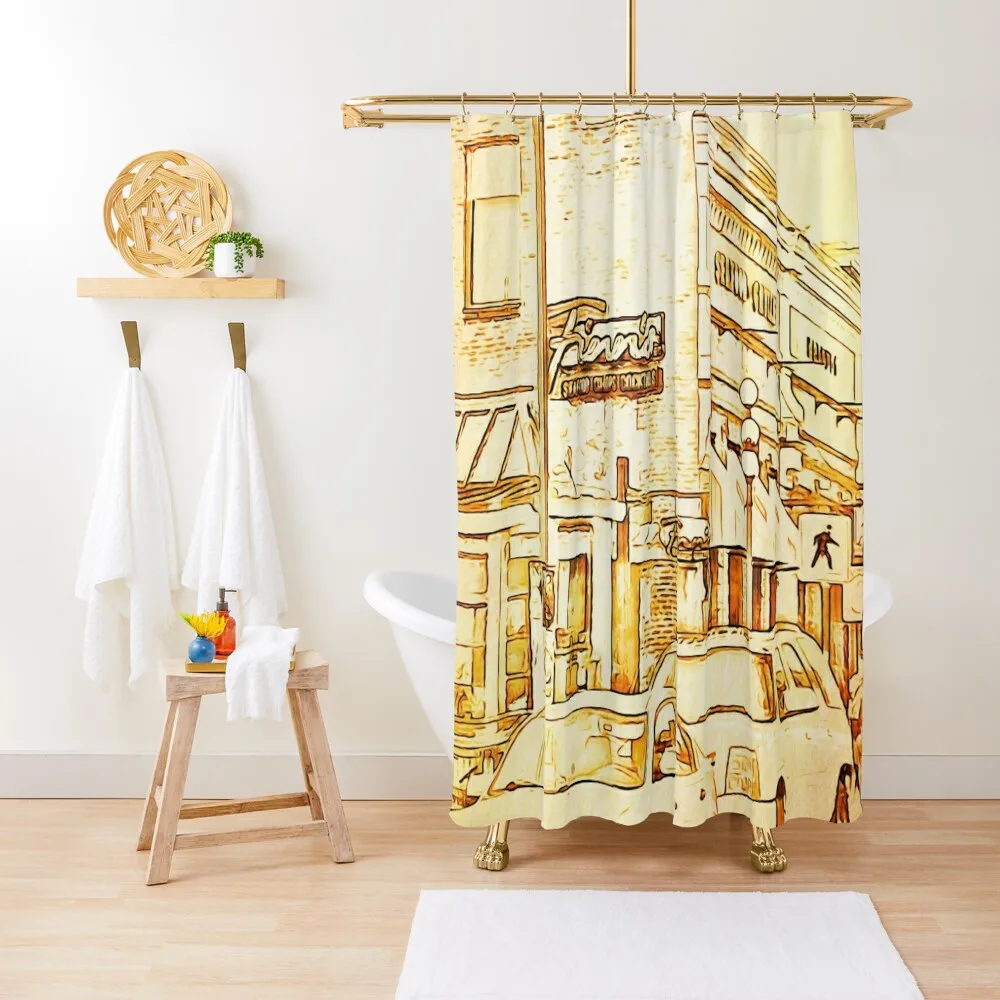 

Finn's Waterfront Dining, Victoria, B.C. Shower Curtain Bathroom Deco For The Bathroom Toilet Accessories Bathroom Curtain