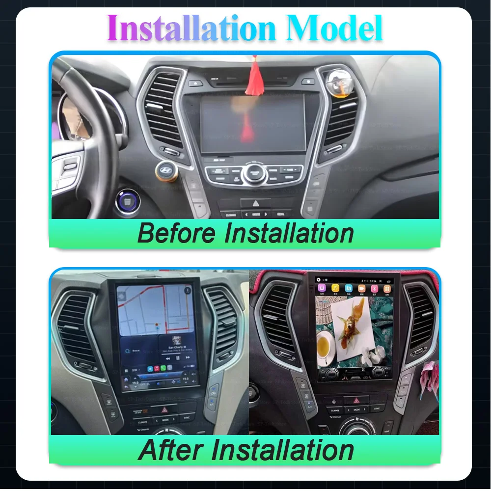 9.7 Inch Android 16 For Hyundai Santafe 2013-2017 Ix45 2013-2017 Car Radio Multimedia Player Gps Navigation Screen Head Unit 5g