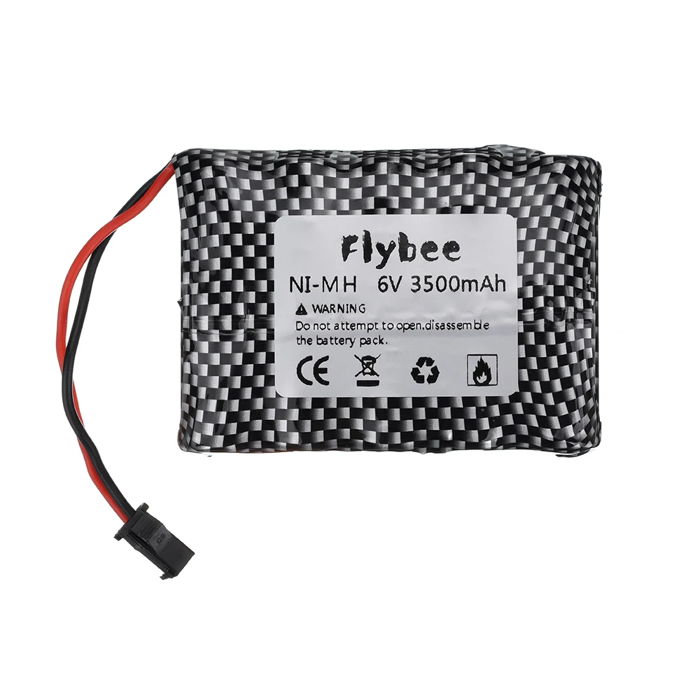 6V Batterij 3500Mah Aa Nimh Batterij Voor Rc Speelgoed Auto 'S Tanks Robots Boten Guns 6V Oplaadbare Batterij pack Sm Plug Met Lader