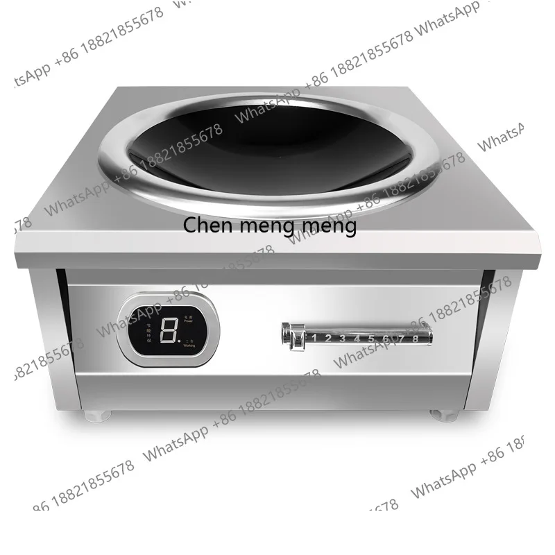 

Commercial induction cooker 6000W canteen high-power electromagnetic cooker 8000W concave frying stove electric heating