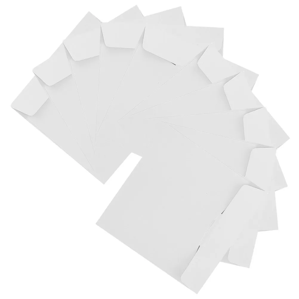 10Pcs White Cardboard Cd Sleeves Paper Bags Dj Disc Storage Protective Envelopes Scratch Dust Proof Mailing Case