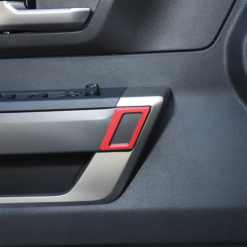 For Toyota Tantu/Sequoia 2022-2024 main driver's seat memory anti-fault touch frame Auto parts Aluminum alloy Silver red 1pcs