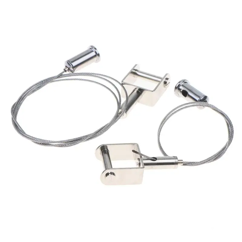 Drahtseil-Aufhängeschnalle, unsichtbarer Hängeclip, Lanyard-Schloss für Werbeschilder, 24 mm breite Klemme, geeignet für 20 mm Platten – Detail 4