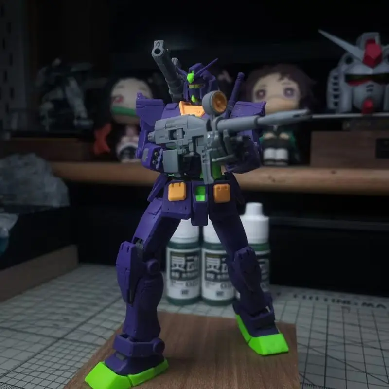 012 GTO Yuanzu Eva Color Action Figures Double Cannon 6 Face Masks Mech Assembly Model Kit Desktop Decoration Toys Gift