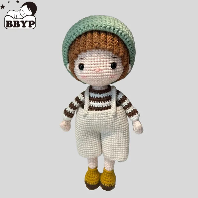 

Handmade Knitting Doll Crochet Philip Boy dolls Crochet Dolls For Home Accessories Craft Toy Ornaments Gifts Finshed Dolls