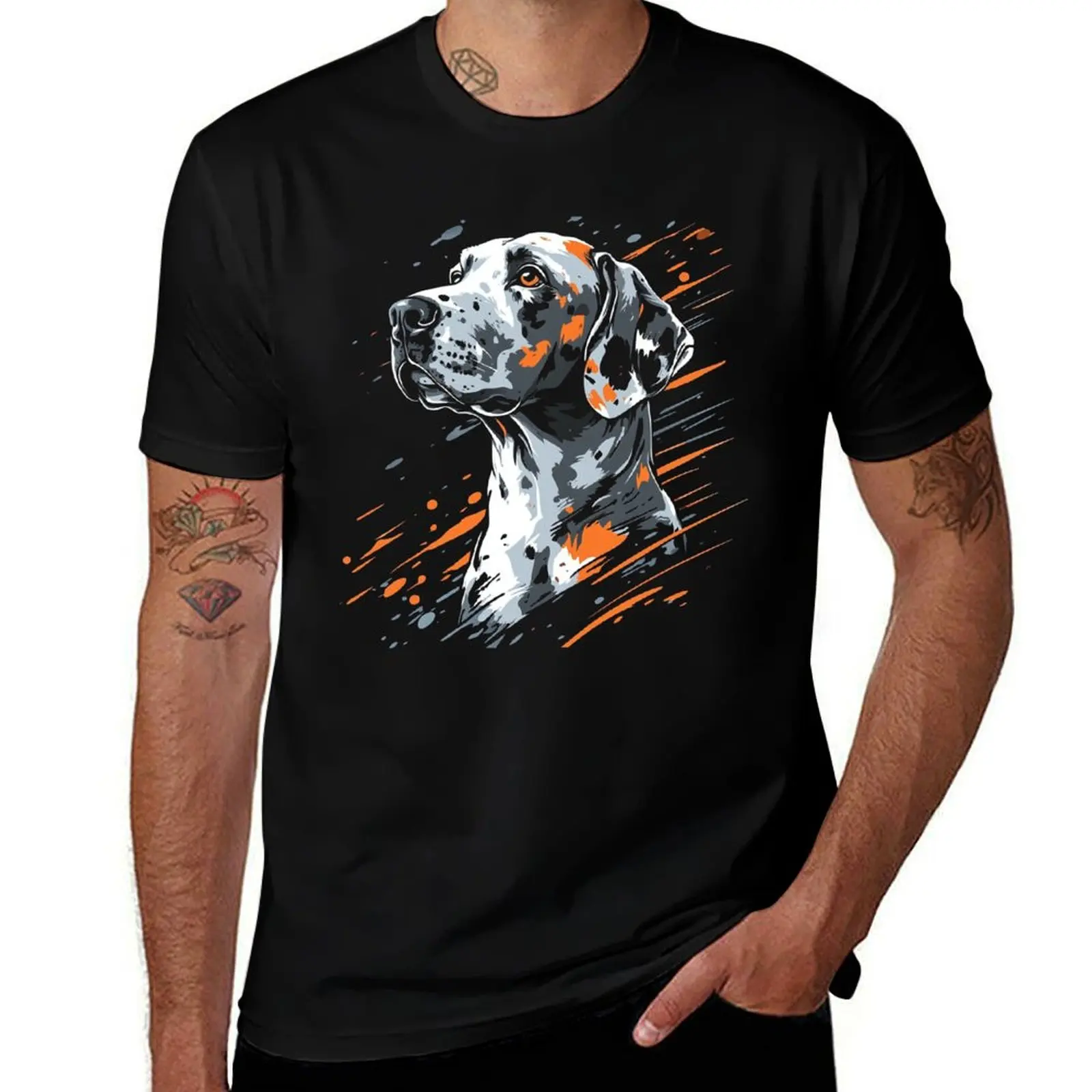 

Abstract Dalmatian Art Dog Lover T-Shirt sweat kawaii clothes funny costumes anime figures shirts men