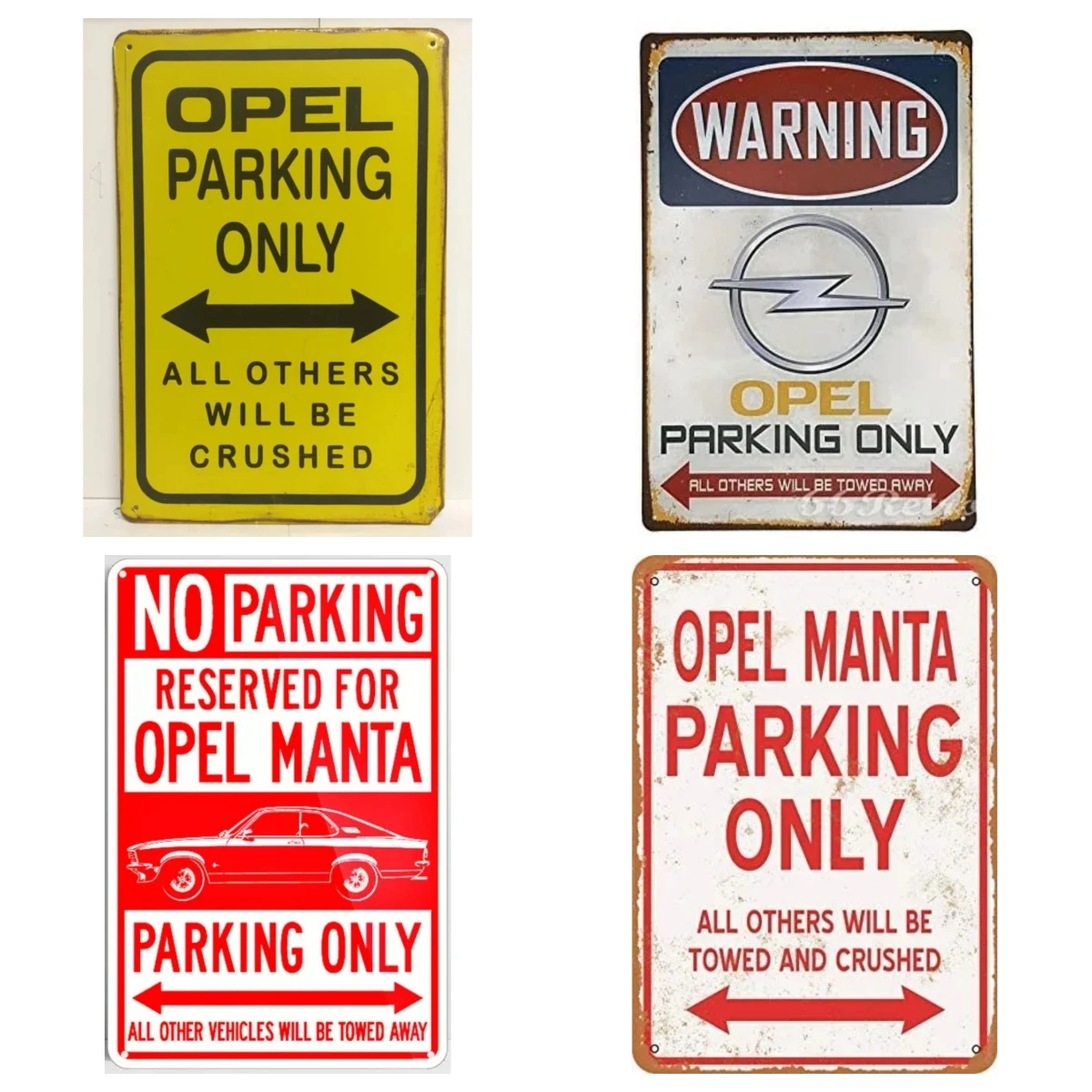 

Opel парковка только большой винтажный Ретро металлический жестяной студийный декор 30x20 см