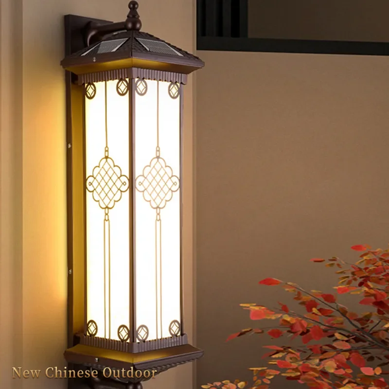 ANITA Contemporary Solar Outdoor Wall Lamps Simplicity Waterproof Creative Balcony Hallway Courtyard Villa Gate Hotel