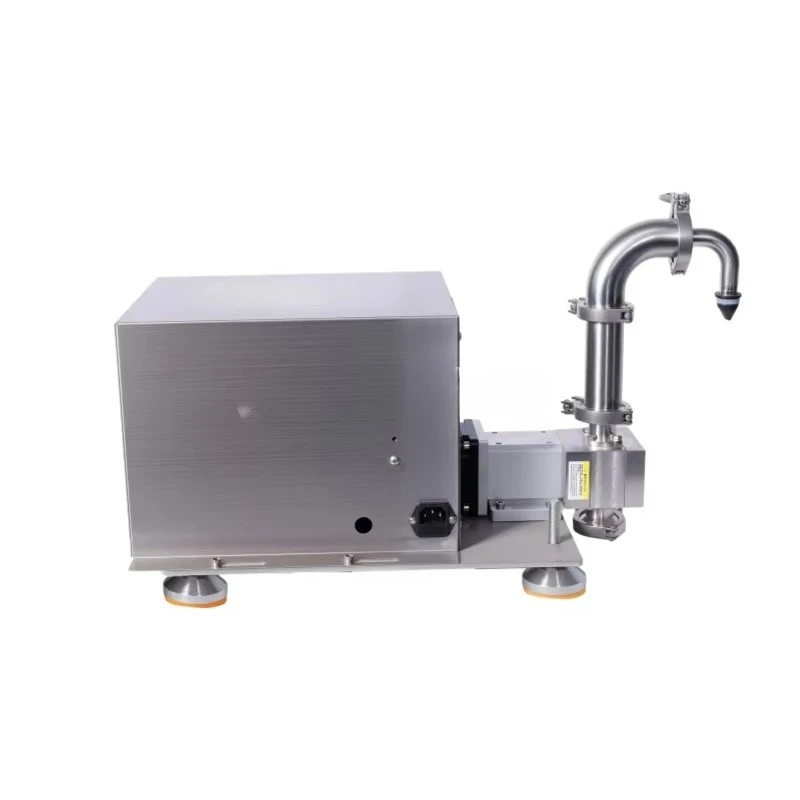 Servo Motor Gear Pump Filling Machine, Semi-Automatic High Precision Liquid Filler with Touch Screen for Oil & Sauce