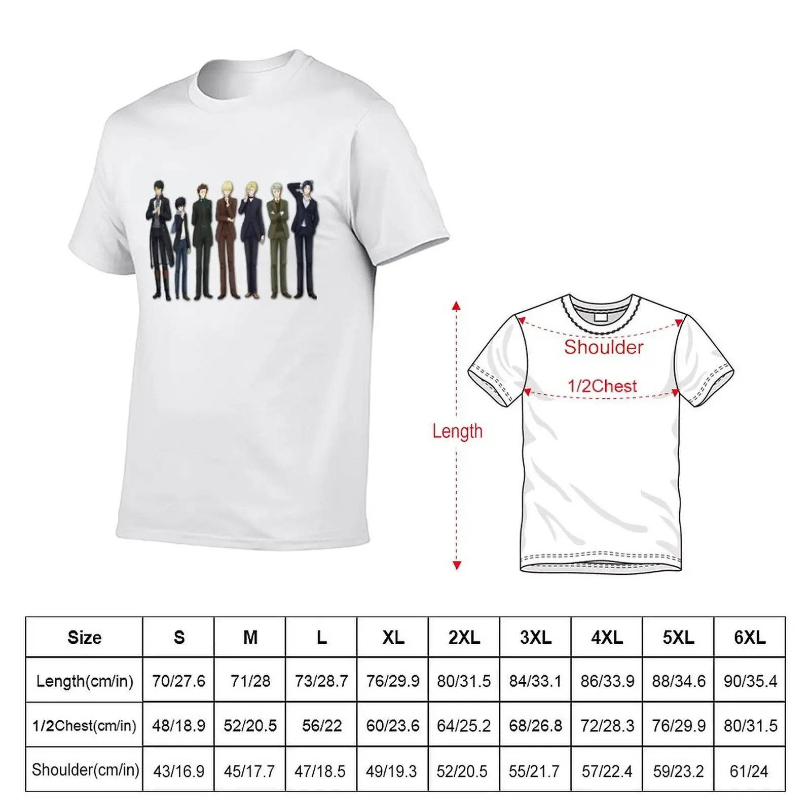 Yuukoku no Moriarty T-Shirt plus sizes summer 2025 designer t shirt men