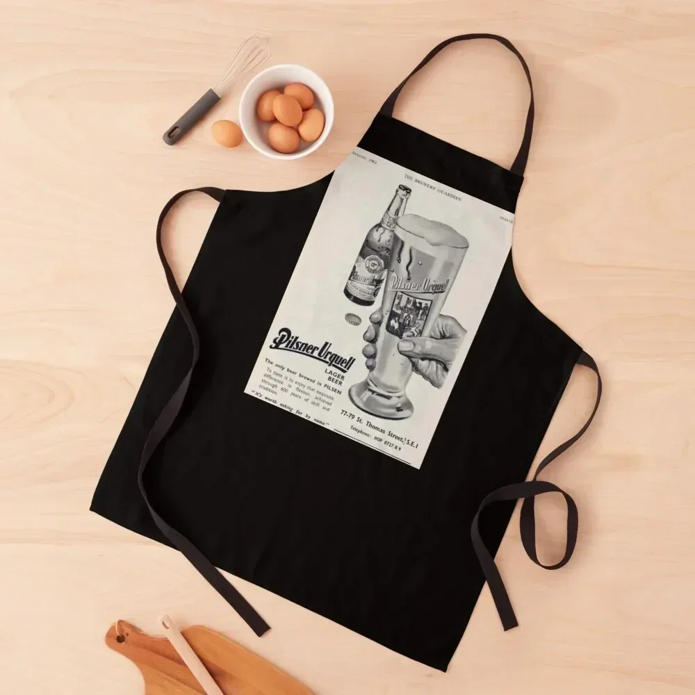 

pilsner urquell beerr pilsen Apron kitchen and home professional hairdressing women's work Apron