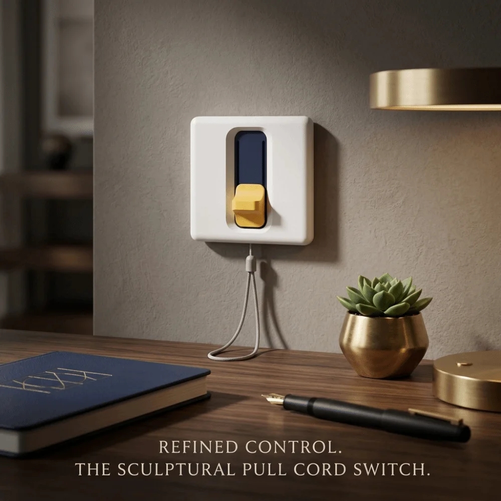 3D Printing 3D Printed Pull Cord Switch PLA Material Semi-Shielded Hidden Panel Anti-Visibility Device Integrated Molding