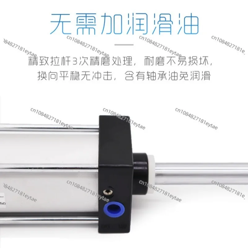Pneumatic Cylinder Stroke Adjustable SCJ80 * 25/50/75/100/125/150/200-50/100 -S with Magnetic