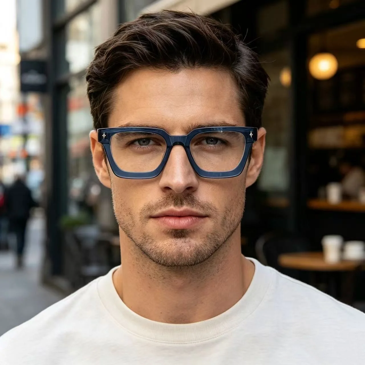 Vintage Acetate Reading Glasses Men Anti Blue Light Prescription Myopia Glasses Women Hand Made Eyewear