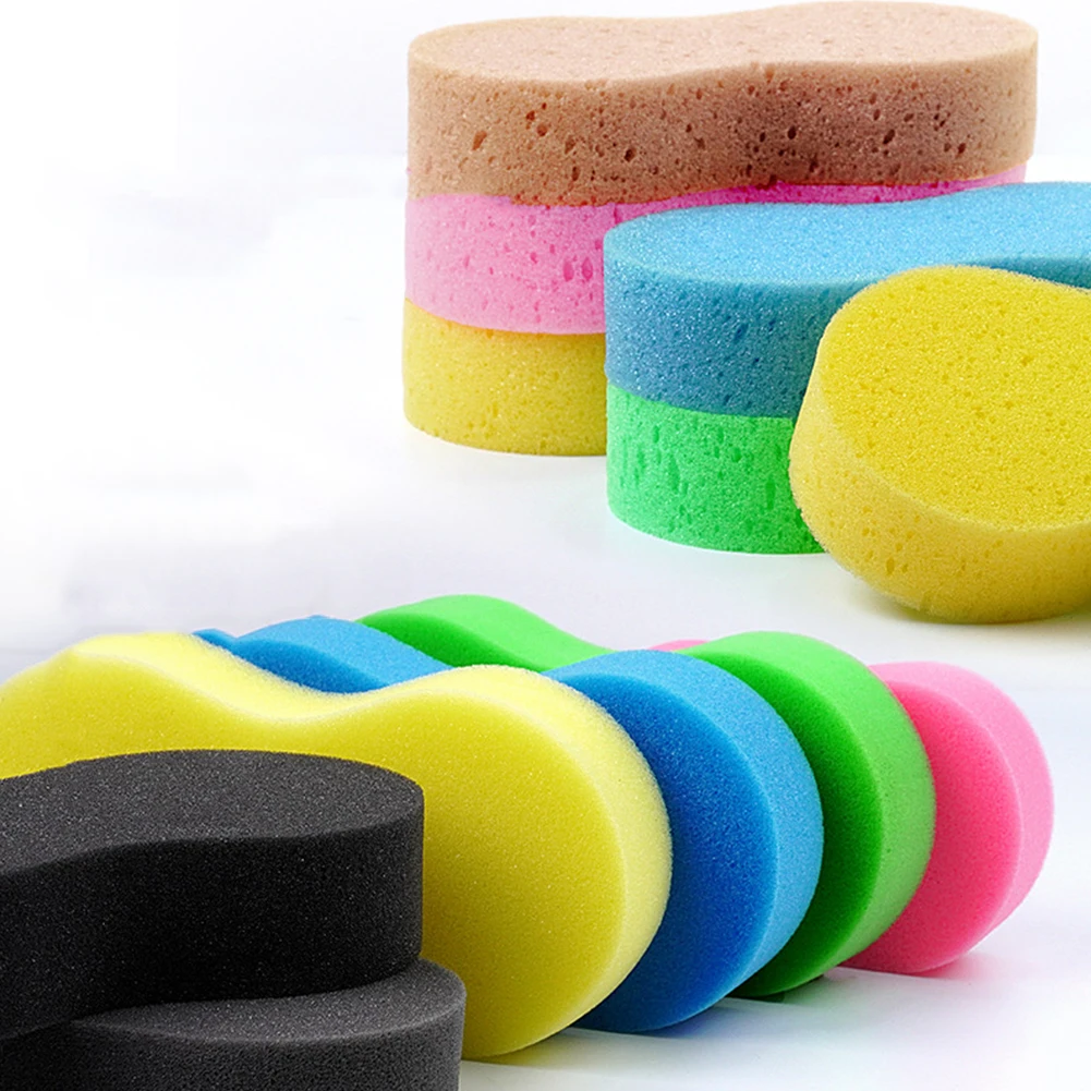 Large Sponge 8-Shaped Cleaning Sponges Multifunctional Car Wash Sponge Block Dusting Sponge for Kitchen Cleanup