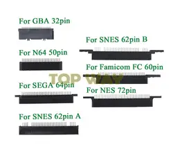 1PC Cartridge Slot 32/50/60/62/64/72 Pin Connector Interval For GBA SNES For SEGA NES Genesis For Famicom FC Connector Socket