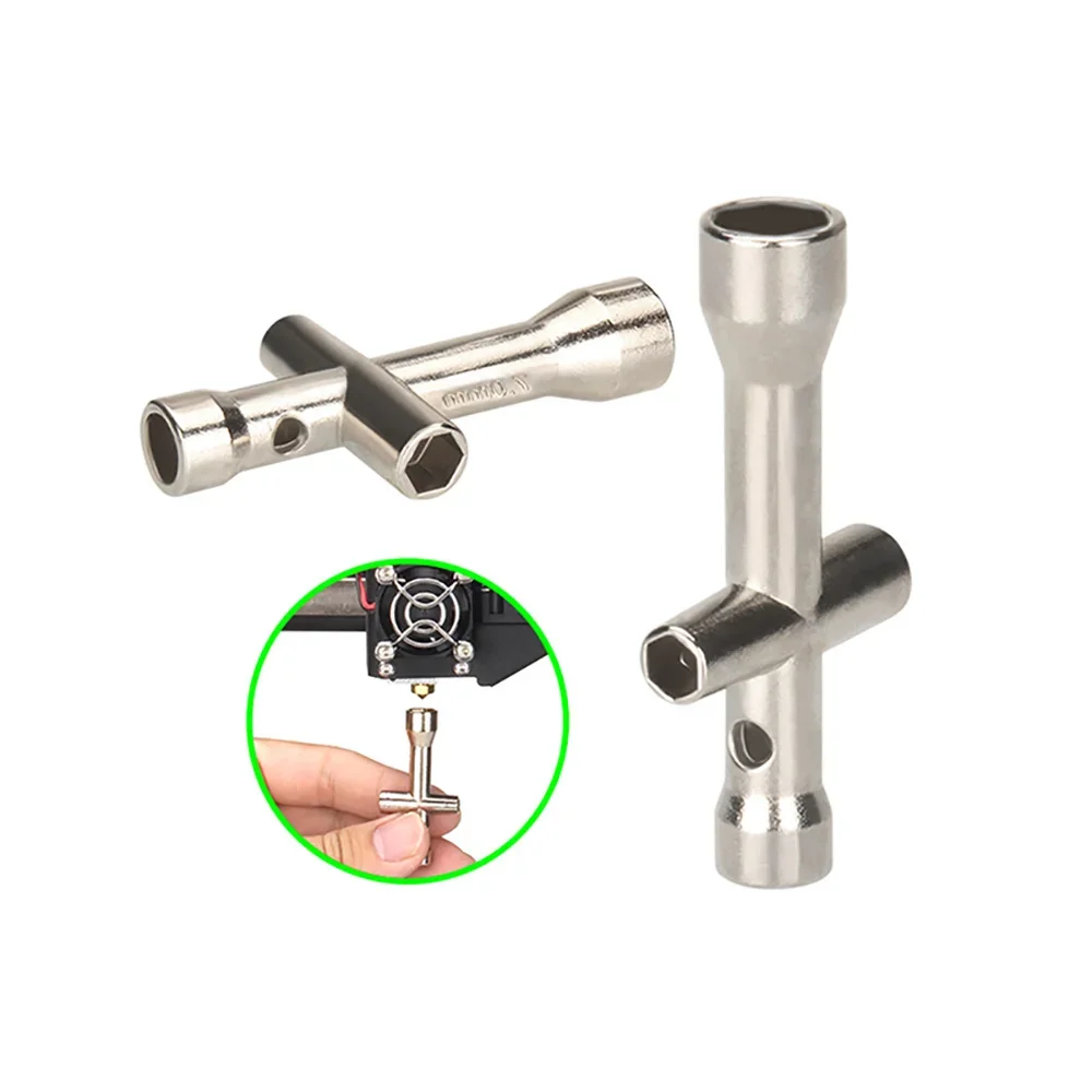 

Детали 3D-принтера 4 в 1 M2 M2.5 M3 M4, гайка для винта, шестигранный крестообразный ключ, втулка для E3D V5 V6 Bambu X1 P1 A1, сопло, мини-гаечный ключ