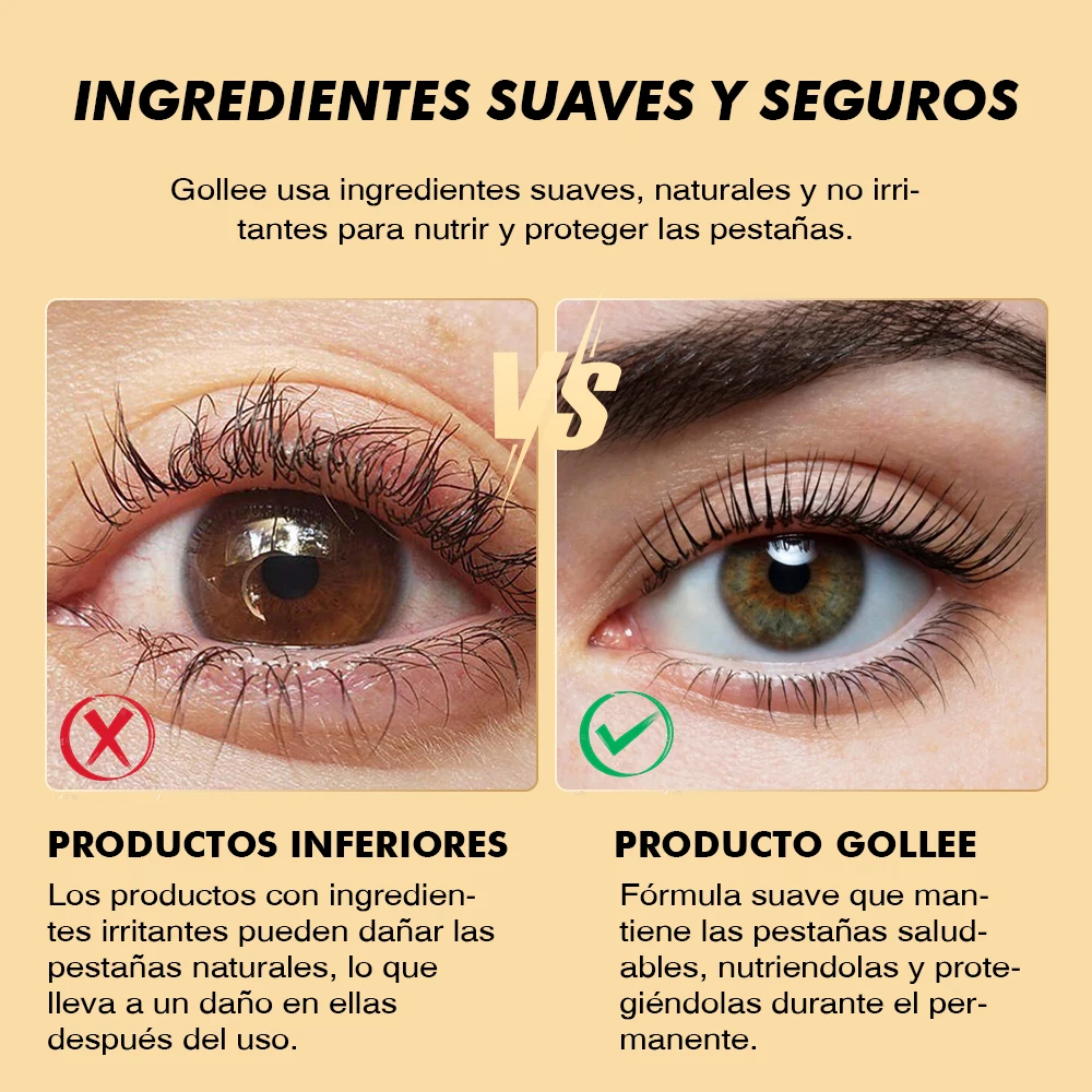 Novo Gollee 4-6 semanas lash e sobrancelha levantamento perm semi-permanente laminação de cílios para modelador de cílios elevador maquiagem à prova dwaterproof água natural