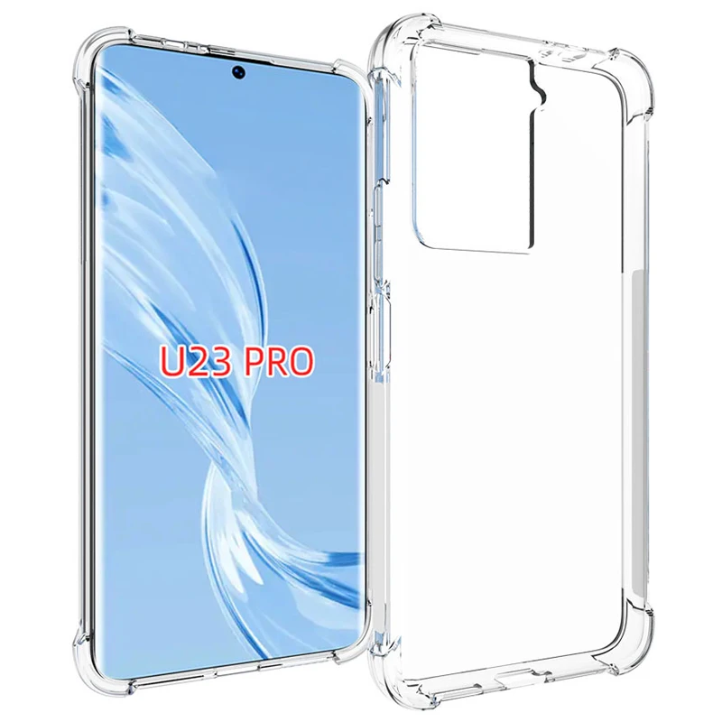 For HTC U23 Pro HTCU23Pro 5G Case Clear Airbag Silicone TPU Soft Back Cover for HTC U23 Pro HTCU23Pro 5G Shockproof Phone Case