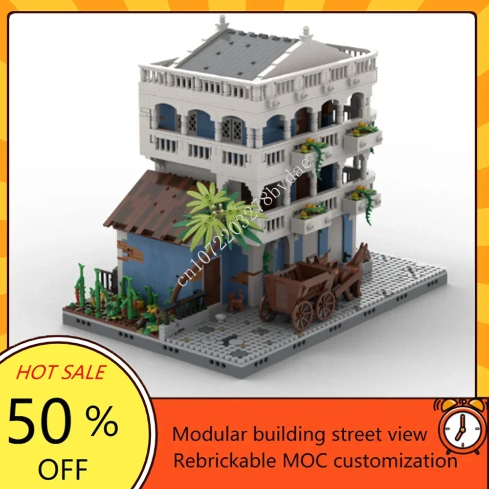 Maison La Sirène Modular MOC Creative street view Model Building Blocks Architecture DIY Education Assembly Model Toys Gifts