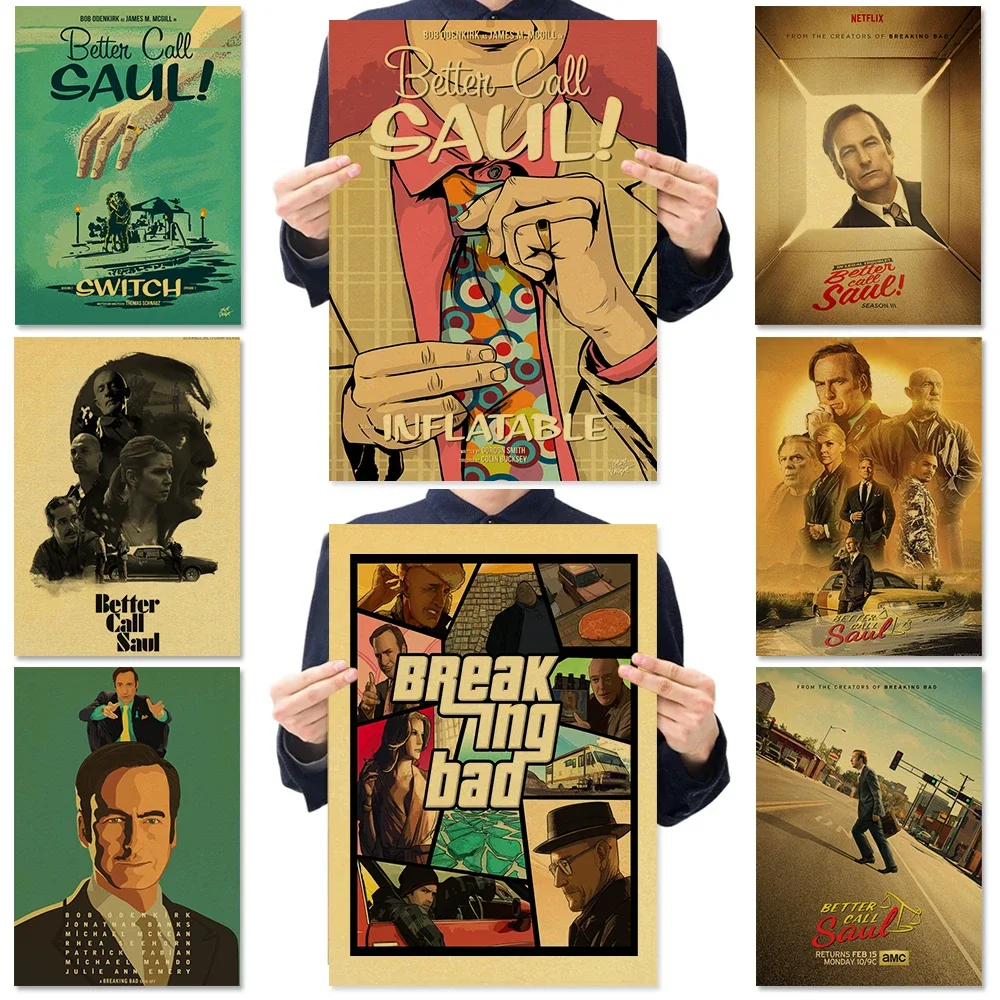 Classic Movie Better Call Saul Retro Poster Poster Room Decor Art Home for Living Room Prints Room Decor Aesthetic
