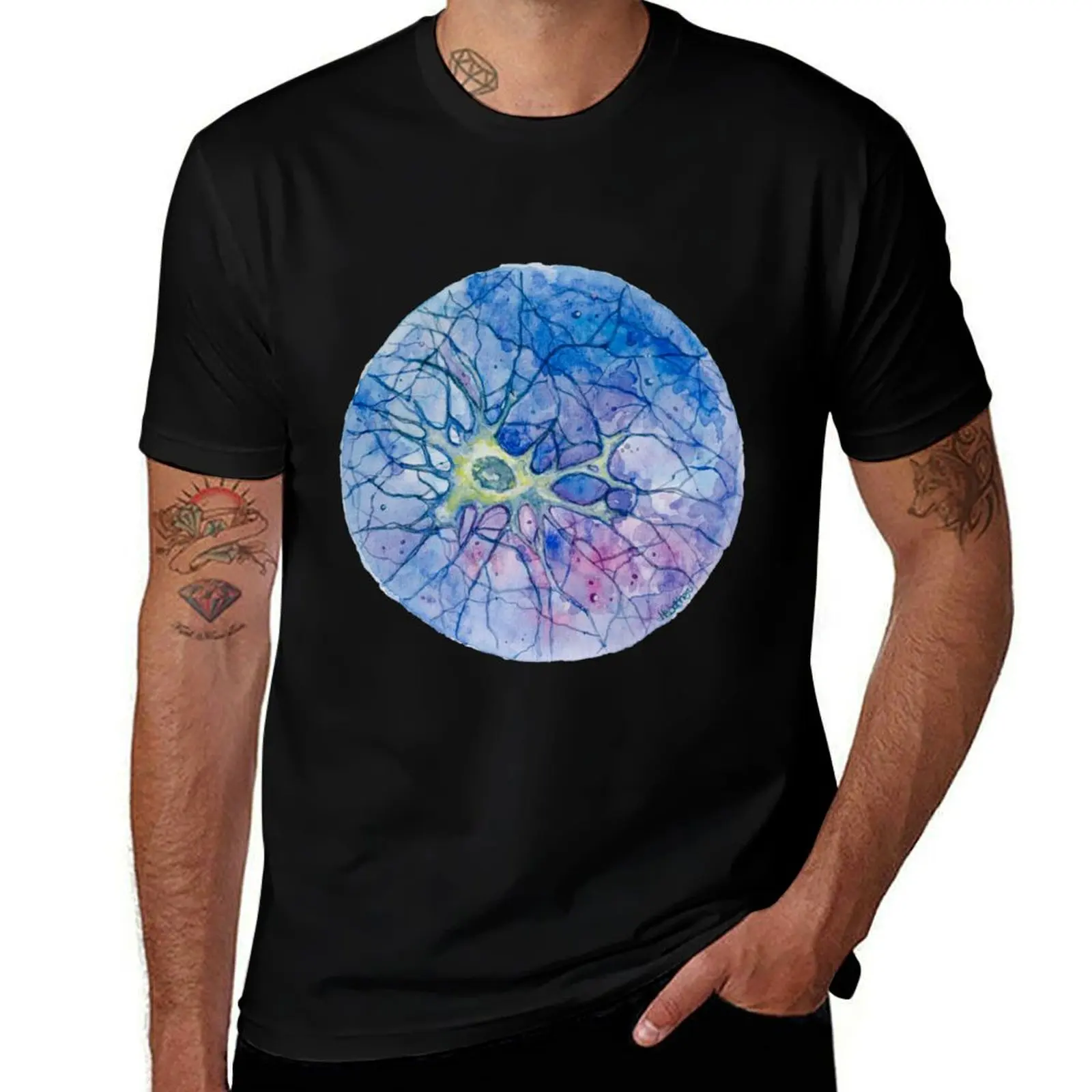 

Neuron - Watercolor T-Shirt Personalized t-shirt graphics graphic t shirt vintage quick drying mens fashion