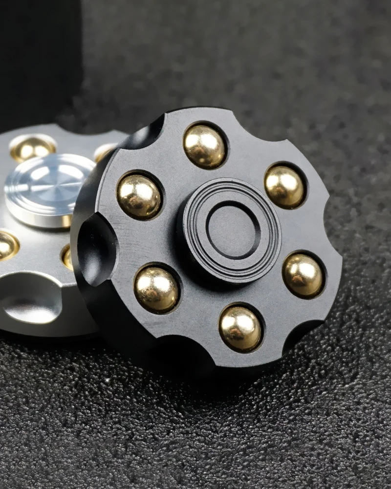 Revolver EDC fidget spinner bullet removable adult casual decompression toy office stress relief gift