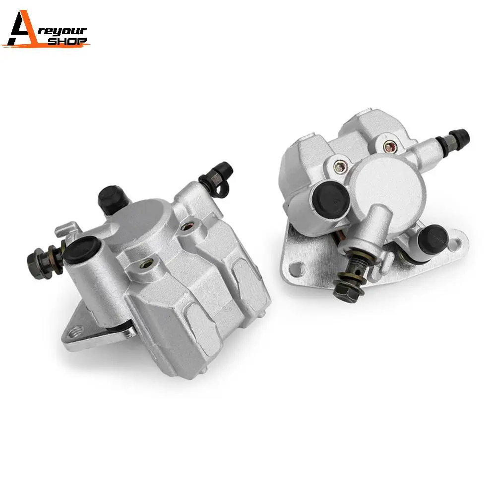 Areyourshop Zestaw przednich zacisków hamulcowych do motocykli Honda TRX 250 300 400 EX do Yamaha YFM 250 350 400 accesorios para moto
