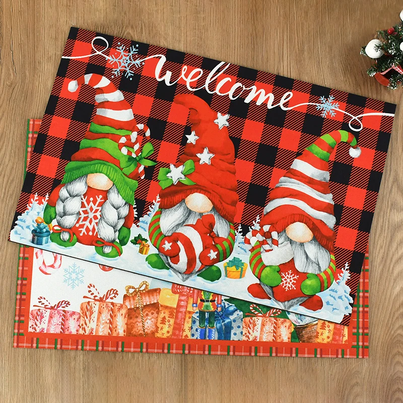 Christmas Decoration Floor Mat Bedroom Bath Toilet Entrance Door Anti Slip Mat Carpet Merry Christmas Navidad New Year Gift
