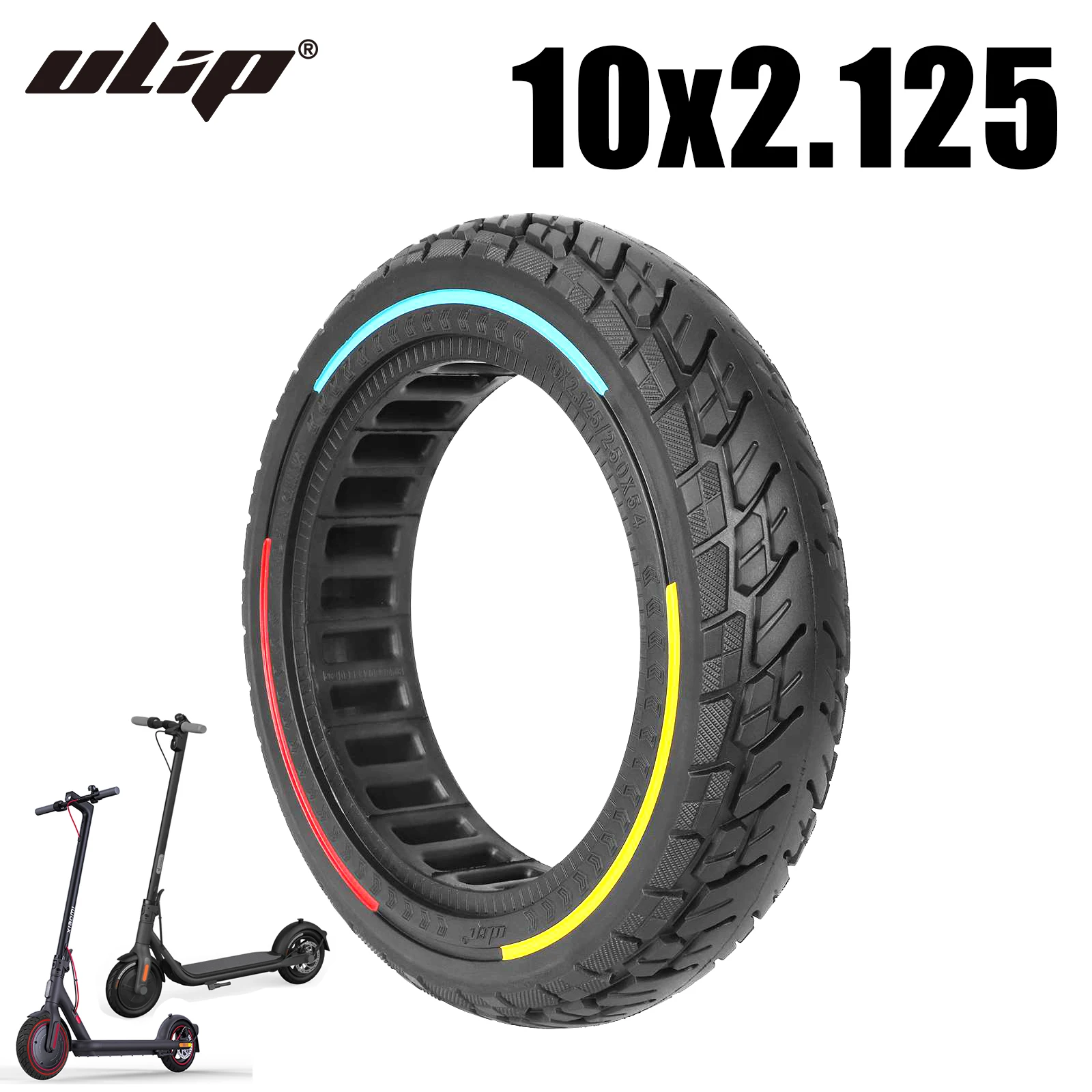 ULIP 10x2.125 Stab-proof Solid Tubeless Tyre 250x54 For Xiaomi 4 with Ninebot F20 F30 E-Scooter 10*2.125-6.6 tire 55/80-6.6 tyre