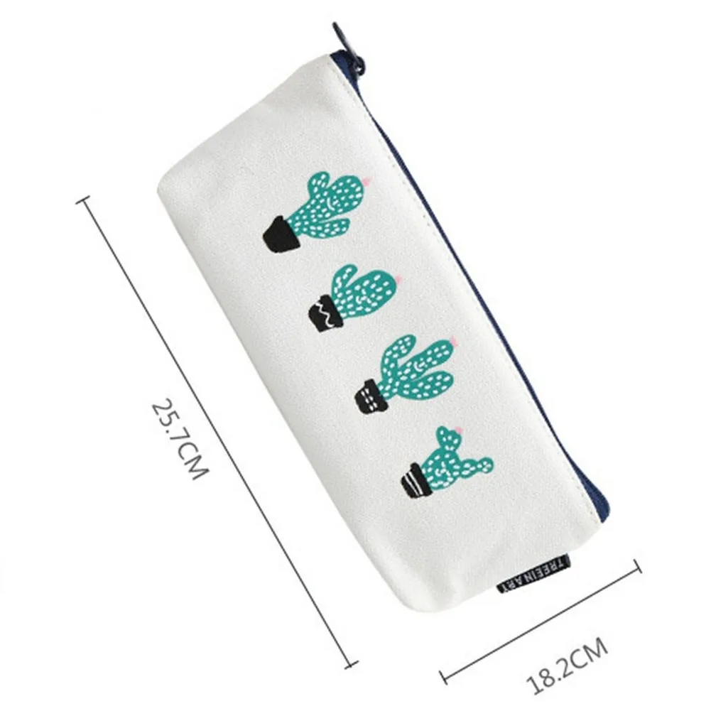 قماش قماش الصبار مقلمة مدرسة لطيف القلم الجدة القرطاسية مكتب تلوين قلم رصاص صندوق القلم حقيبة Kawaii اللوازم المدرسية