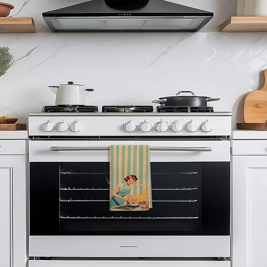 2 Buah, Handuk Dapur Bergaris - Kitchen Baking Necessities ulasan dan harga