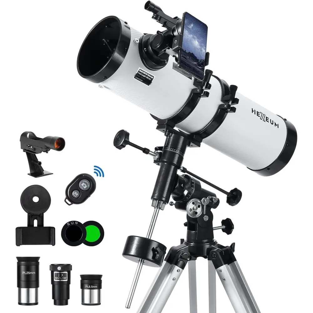 

80mm Aperture 600mm Telescope for Adults & Beginners with Multi-Coated Lenses, AZ Mount, Tripod, Phone Adapter, Carry Bag, and W