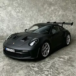 Porsche 911 992 GT3 RS modelo de coche de carreras de pista de aleación, coche deportivo de Metal fundido a presión, colección de alta simulación, juguete para niños, regalo, 1:36