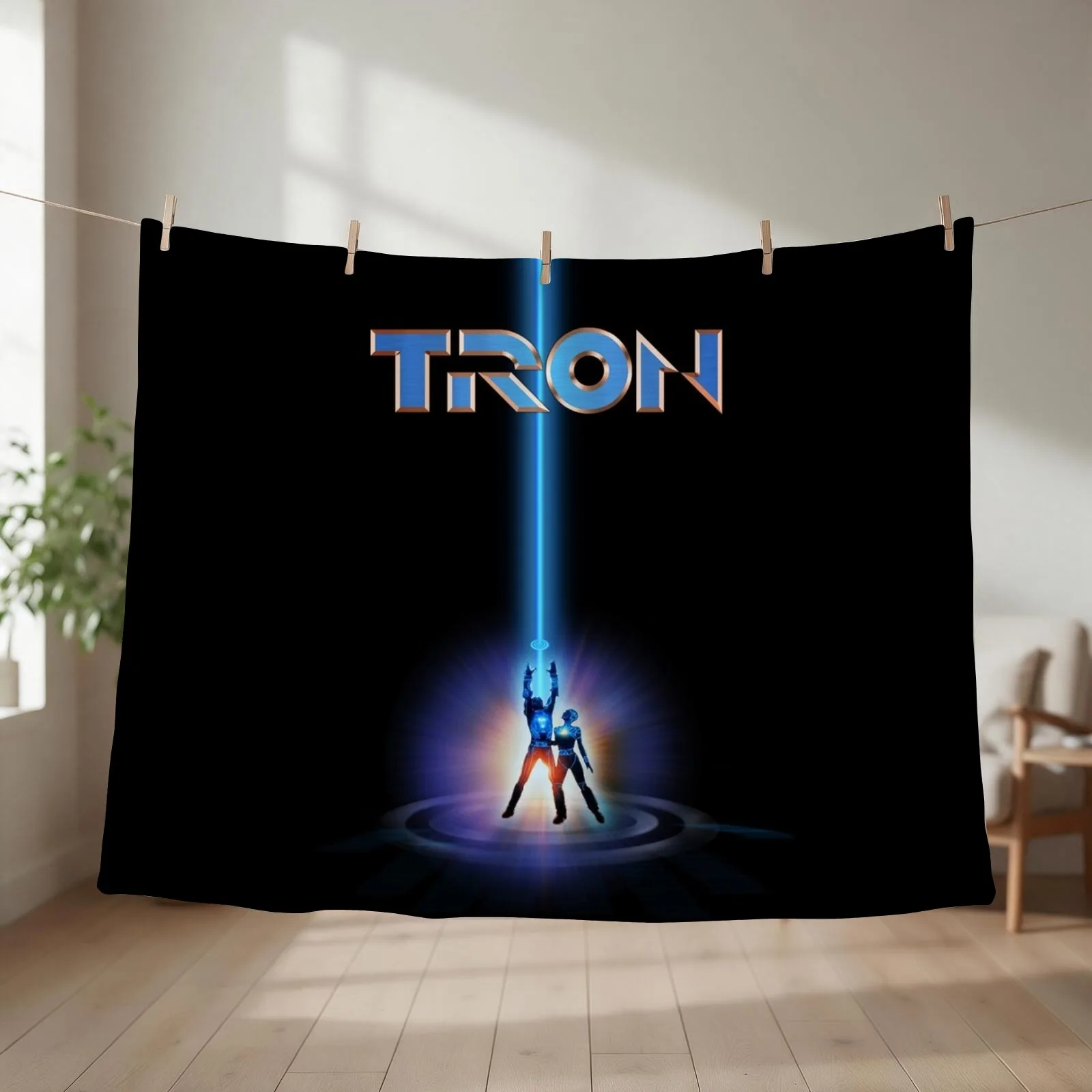 TRON 1982 Throw Blanket Sleeping Bag Shaggy Stuffeds Luxury Brand Blankets