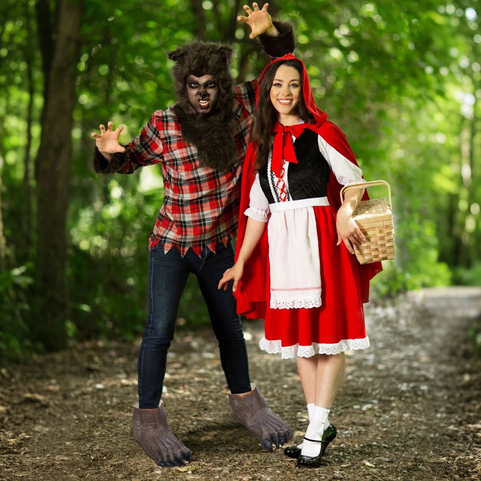 1Pair Durable Claws Foot Cover Latex Halloween Fright Decor Carnival Horror Podotheca Horror Podotheca