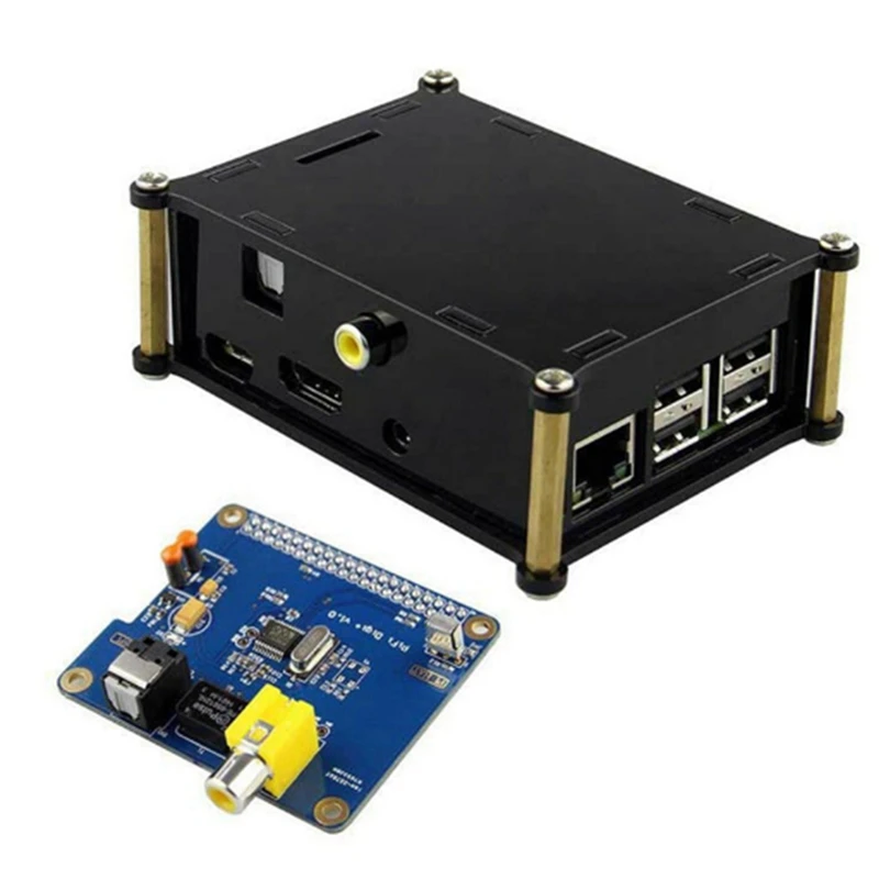 HIFI Digi+ Digital Sound Card Digital Sound Card I2S SPDIF Optical Fiber RCA For Raspberry Pi 3 /2 B+