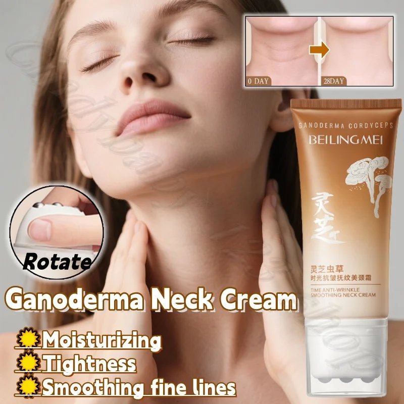 

Ganoderma Lucidum Neck Cream Lacquer Tightener Fold Fine lines Moisturizing Neck Mold Massage Body Cream 100g