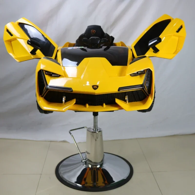 

Children's car barber chair Children's cartoon toy haircut lifting Seat hairdressing shop
