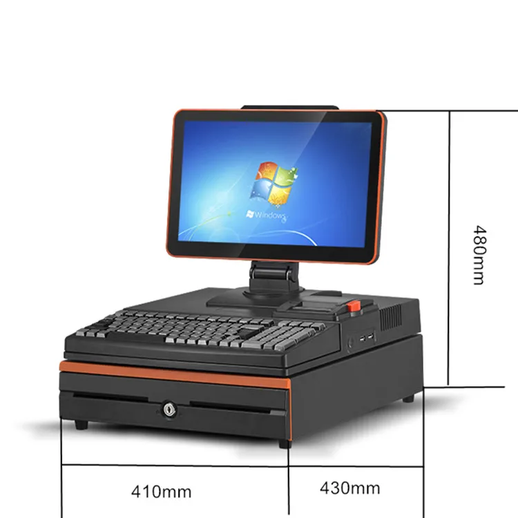 Retail POS computer POS all-in-one 15.6 inch monitor resolution 1920 * 1080