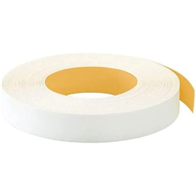EASYEDGE White PVC 15/16 بوصة × 250 قدم لفة من حافة بيضاء قابلة للتقشير واللصق Ultra Bond سهلة الاستخدام مرنة