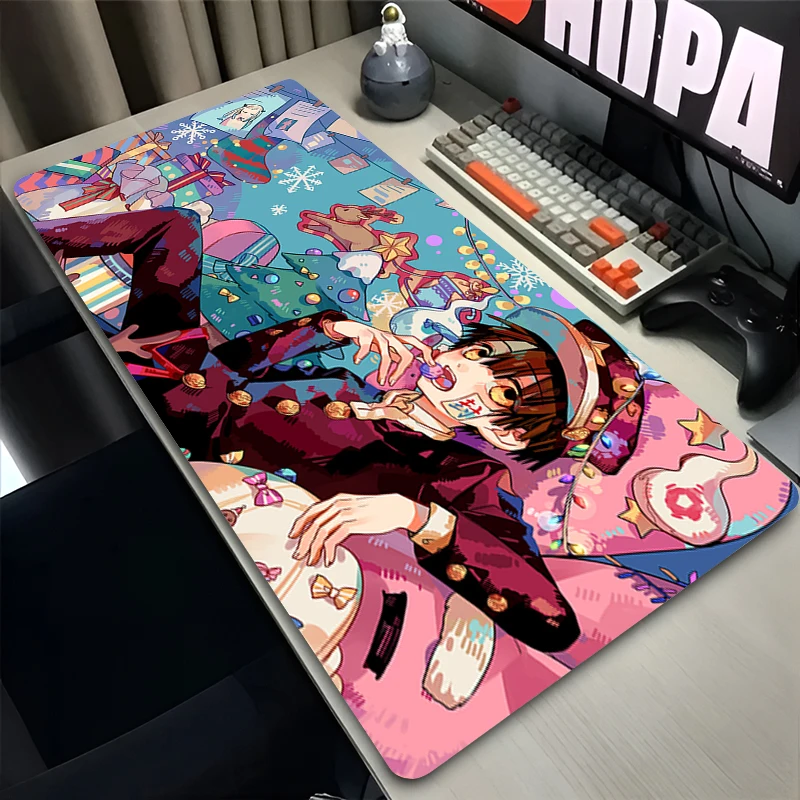 Office Mouse Pad T-Toilet-bound Hanako-kun Anime Desk Mat Gamer Computer Mousepad Gaming Accessories Keyboard Pad Large Mausepad
