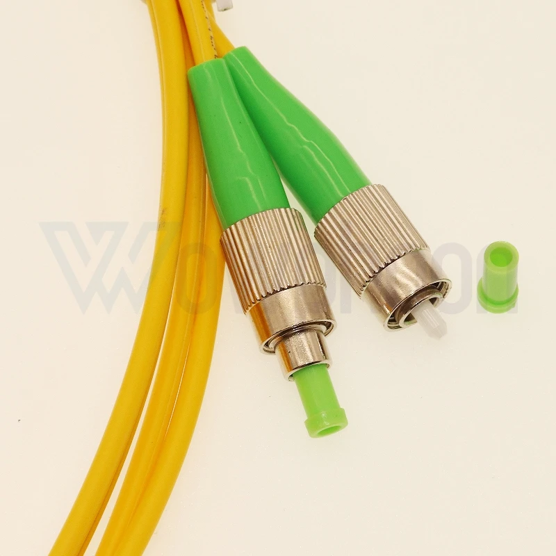 LC/APC-FC/APC Duplex Optical Fiber Cable, Patch Cord, 2 Core Fiber Optic Pigtail, 1, 2, 3, 5, 10, 15m, 20M, 9, 125um, 3.0mm DIY