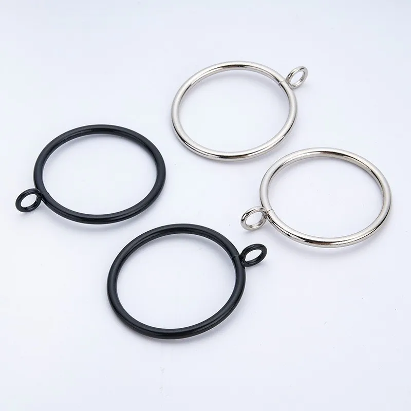 25mm Eyelet Curtain Hangers 21 pcs, Rust Resistant Finish, Smooth Sliding On Rod, for Home Fabric Hanging, Silver